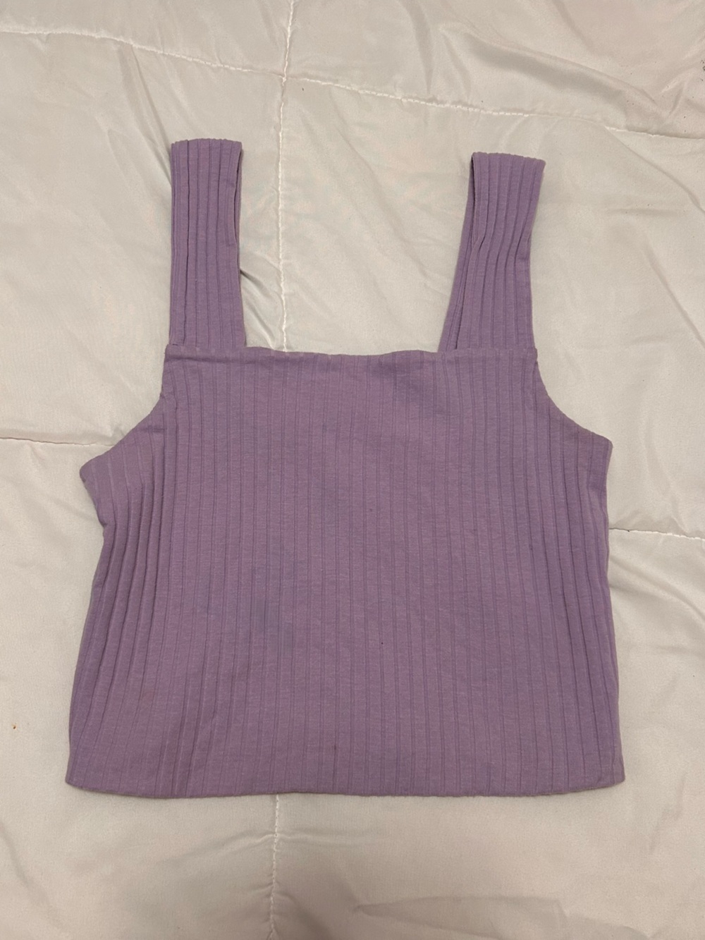 american eagle purple ribbed tank top
